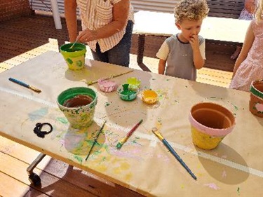 Terracotta pot painting