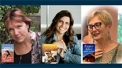 3 female authors with their new novels