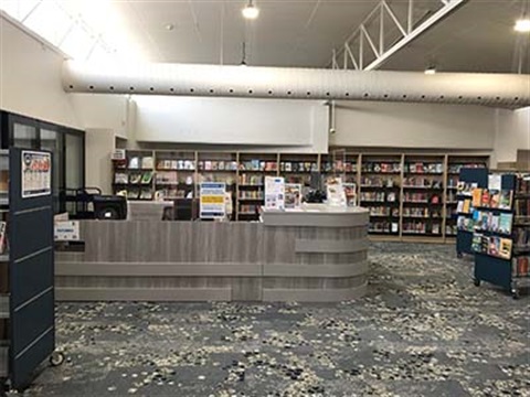 library refurbishment front desk